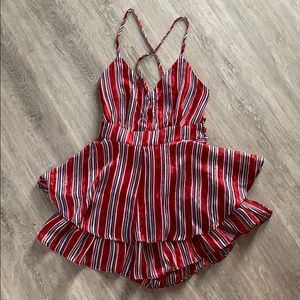 Nanamac red white and blue romper!